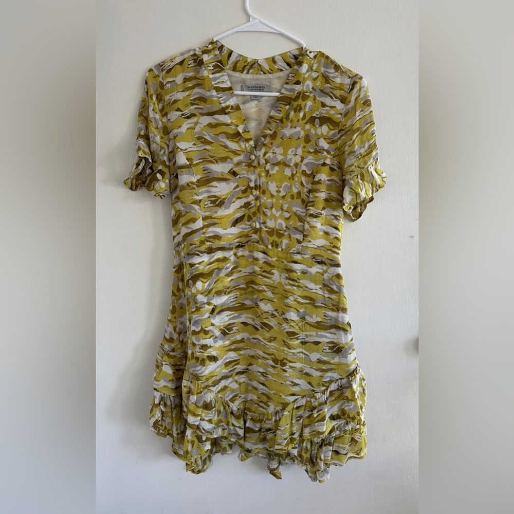 Yellow All Saints dress